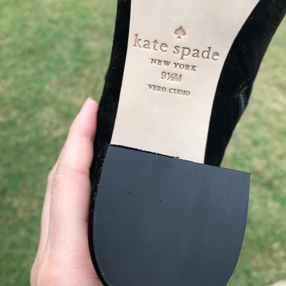 Kate Spade Black Langley Bow Booties - Picture 7 of 8